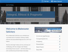 Tablet Screenshot of blakewatersolicitors.com
